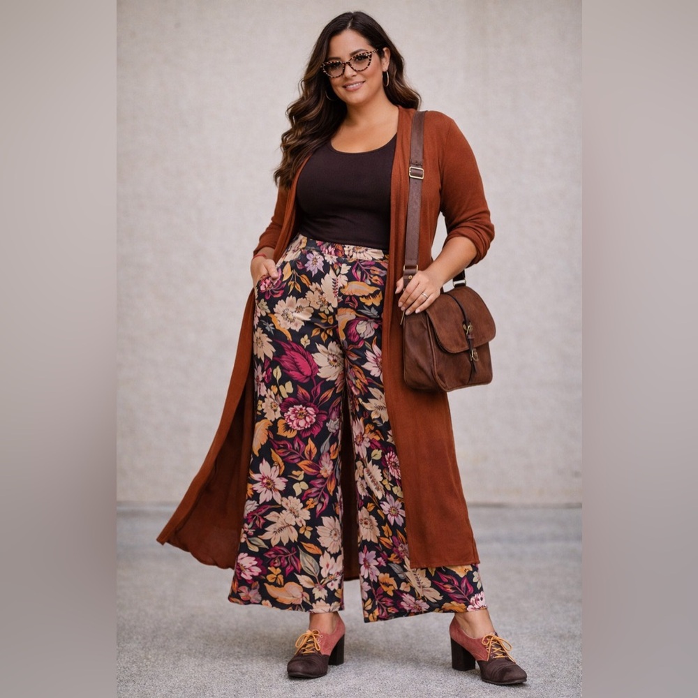 ANTHROPOLOGIE - Statement Suede Pink and Brown Heels 7.5